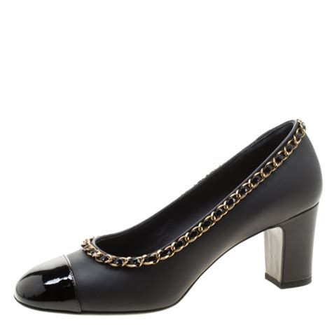 chanel chain heels|chanel heels for women.